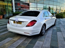 White Mercedes for weddings in London